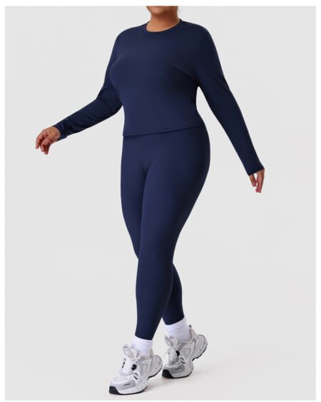 Long Sleeve Yoga Pants Workout Set – Outdoor Running Activewear
