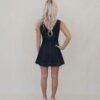Women’s Summer Sleeveless V-Neck Waist-Control Denim Dress