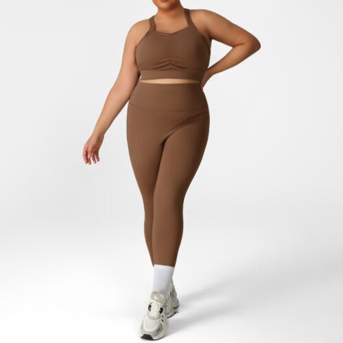 Plus Size Summer Yoga Wear Set – Lightweight Sports Two-Piece