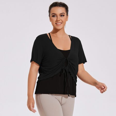 Plus Size Quick-Dry Two-Piece Yoga Workout Set