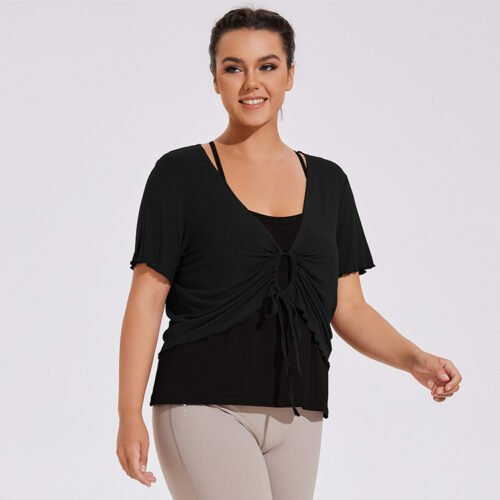 Plus Size Quick-Dry Two-Piece Yoga Workout Set