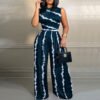 Plus Size Elegant Vacation Jumpsuit for Spring & Summer