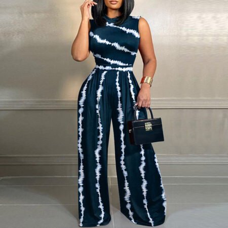 Plus Size Elegant Vacation Jumpsuit for Spring & Summer