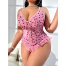 Plus Size Backless Valentine Jumpsuit – Romantic Lingerie