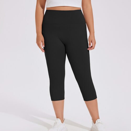 Plus Size Printed High Waist Peach Hip Yoga Pants – Sculpt Fit