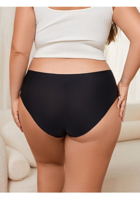 Plus Size Sexy Lace Hollow-Out Low Waist Briefs