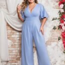 Plus Size Simple Elegant Pants Jumpsuit for Spring & Summer