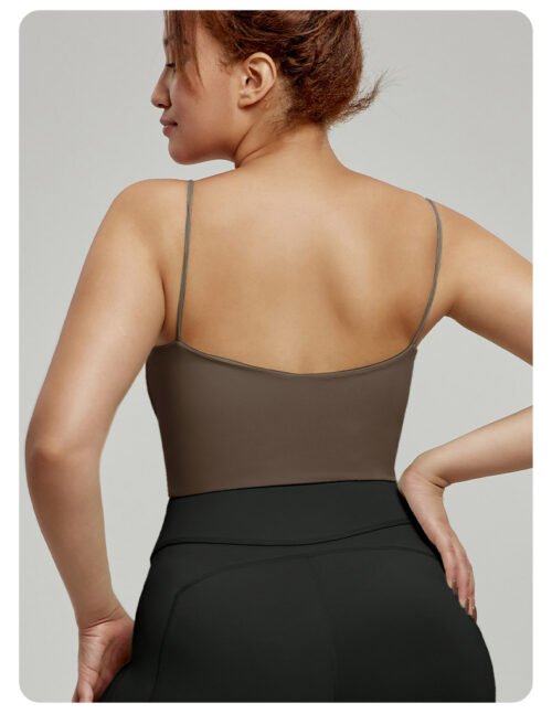 Plus Size Spaghetti Strap Beauty Back Yoga Vest