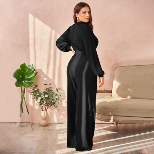 Plus Size Casual Sports Two-Piece Suit – Comfortable & Slimming Autumn-Winter Set