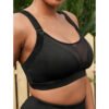 Plus Size Mesh Stitching Beauty Back Sports Bra