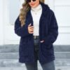 Plus Size Thickened Plush Hooded Winter Jacket
