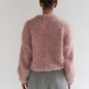 Soft Mink-Like Knitted Sweater Cardigan