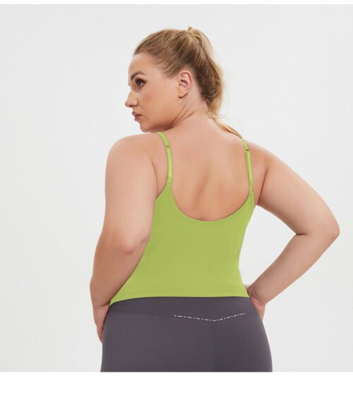 Plus Size Yoga One-Piece Beauty Back Fitness Vest