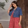 Chic Plus Size Lightweight Denim Short Coat – Spring & Summer