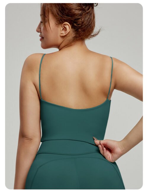 Plus Size Spaghetti Strap Beauty Back Yoga Vest