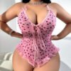 Plus Size Backless Valentine Jumpsuit – Romantic Lingerie