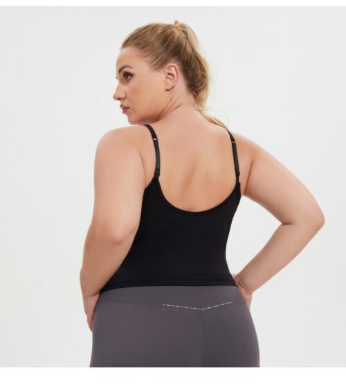 Plus Size Yoga One-Piece Beauty Back Fitness Vest