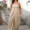 Plus Size Elegant Vacation Jumpsuit for Spring & Summer