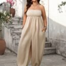 Plus Size Elegant Vacation Jumpsuit for Spring & Summer