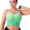 Plus Size Gradient High-Elastic Nude Feel Yoga Bra