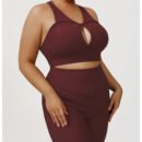 Plus Size High Waist Belly Control Yoga Set – Summer Fitness Wear