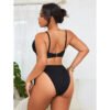 Plus Size Strappy Bikini Swimsuit for Spring & Beach Days