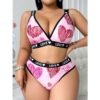 Plus Size Sexy Sports-Style Underwear Two-Piece Set