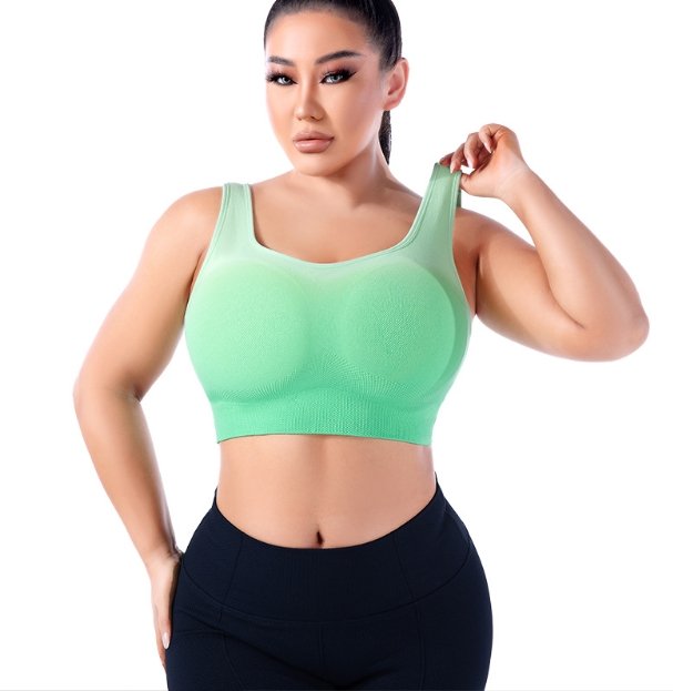 Plus Size Summer Thin One-Piece Yoga Bra