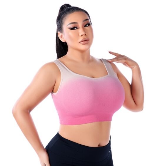 Plus Size Summer Thin One-Piece Yoga Bra